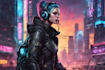 make cyberpunk character art
