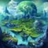 create fantasy landscape concept art