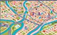 design custom vector city map for event or road c