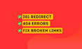 do 301 redirects fix 404 errors and broken links