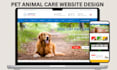 build responsive pet care website dog training website animal care website