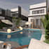 create a professional landscape, backyard, 3d renderings