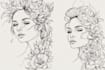 create minimalist line art tattoo with my style