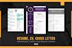 do CV, resume design professionally