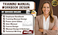 create training manual employee handbook lesson plan and user manual