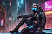 make a cyberpunk character art