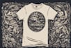 make a linocut tshirt design for brands