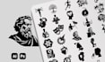 create custom hand drawn web icon set