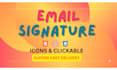 make email signature, signature template, email template HTML template