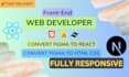 build reactjs and nextjs applications fix bugs and optimize performance