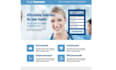 design health insurance website and landing page with lead capture for agents