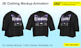 make 3d clothing mockup, apparel, and animation