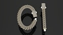 do 3d modeling of cuban chains ready for production