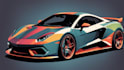 make amazing vector car portrait form your car