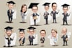 draw amazing caricature graduation
