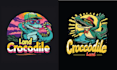 make mascot crocodile logo with t shirt design