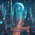 draw cyberpunk sci fi futuristic city art