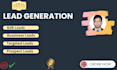 b2b lead generation, scrapping leads, web research