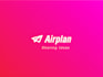 make airplane logo intro advertisement
