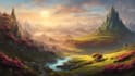draw fantasy concept landscape illustrations