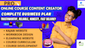 dynamically do fast online course creator, complete your business plan, ideally