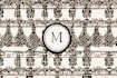 create a monogram seamless pattern design