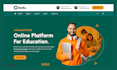 build lms educational website online course website education, elearning website