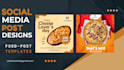 design professional and eye catching social media posts