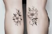do flowers and minimal tattoo design