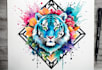 design custom tattoo in watercolor style