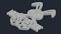 make 3d cad model for 3d printing in cnc machine in autocad and solidworks