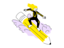 retro surf logo and t shirt design