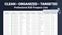 build targeted b2b lead generation lists