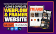 duplicate website to webflow website, webflow expert, figma to webflow