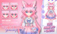 design and rigging your vtuber model live2d in anime style for streaming