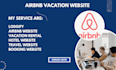 build airbnb website, vacation rental, hotel website, lodgify, hostaway, guesty