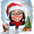 draw unique christmas cartoon caricature