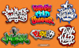 do a typography t shirt logo design in my graffiti style