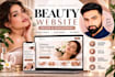 design beauty website, cosmetic website, salon website, spa website