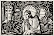 draw a custom portrait in linocut style
