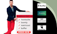 schedule social medical post via buffer, metricool, loomly, hootsuite, planoly