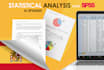 do statistical analysis of your data with spss, in spanish