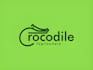 create mascot beach snake crocodile logo