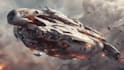design spaceship, sci fi illustration and sci fi art