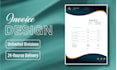 design customize invoice and template