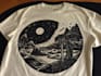 draw unique custom linocut tshirt in my style