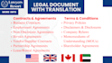 draft legal documents, complaints, contracts, translations
