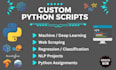 create python apps script,automate excel,csv,json,xml data tasks,web scraping
