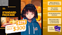 design a ready to use full body rigged vtuber vroid model