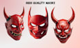 custom printable 3d mask, mask, 3d helmets, 3d cosplay models for 3d printing